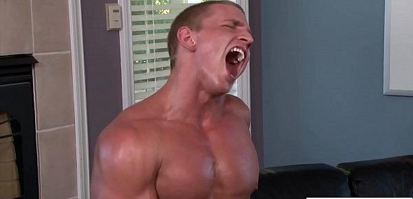  Randy muscular jocks have gay orgy